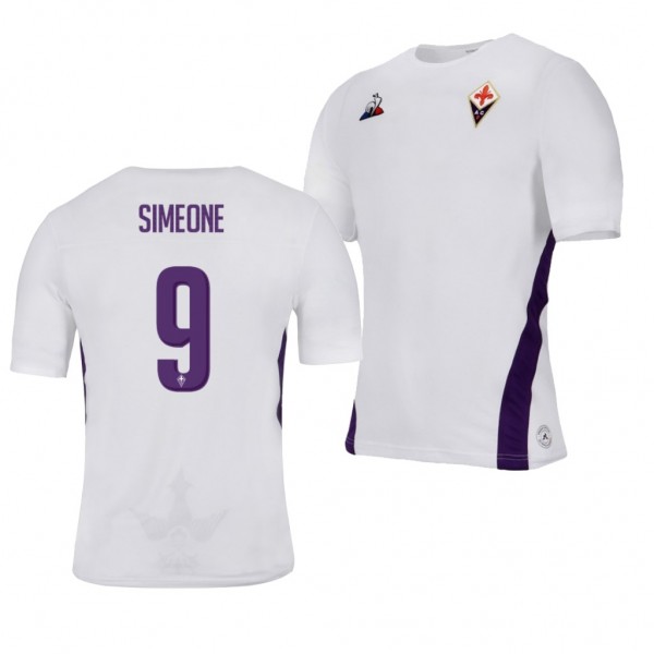 Men's Fiorentina Giovanni Simeone Away White Jersey
