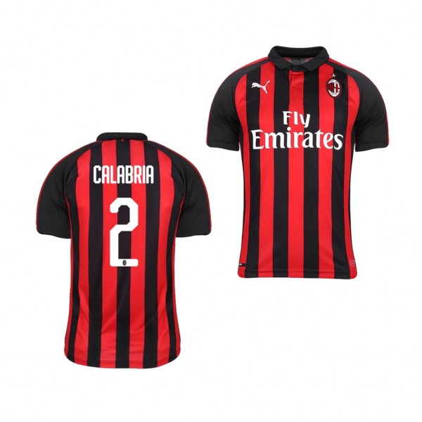 Youth AC Milan Davide Calabria Home Official Jersey