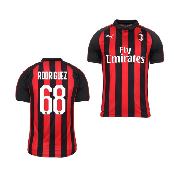 Youth AC Milan Ricardo Rodriguez Home Official Jersey