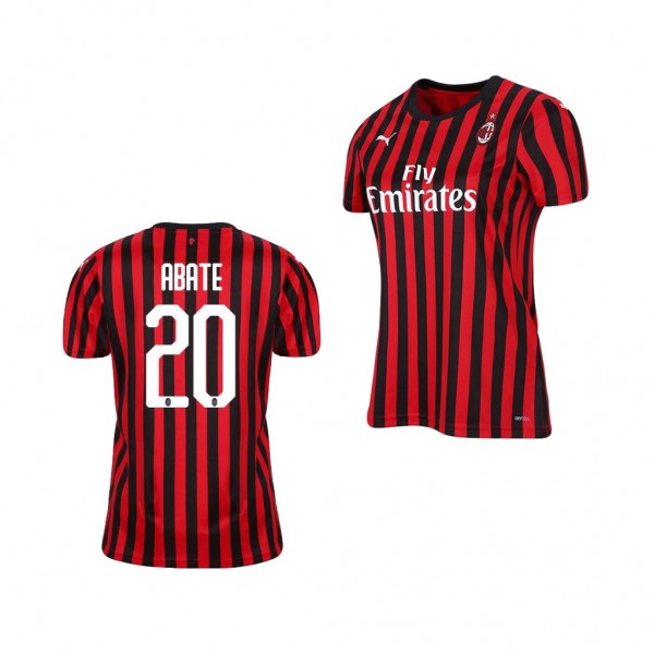 Men's 19-20 AC Milan Ignazio Abate Home Official Jersey For Cheap