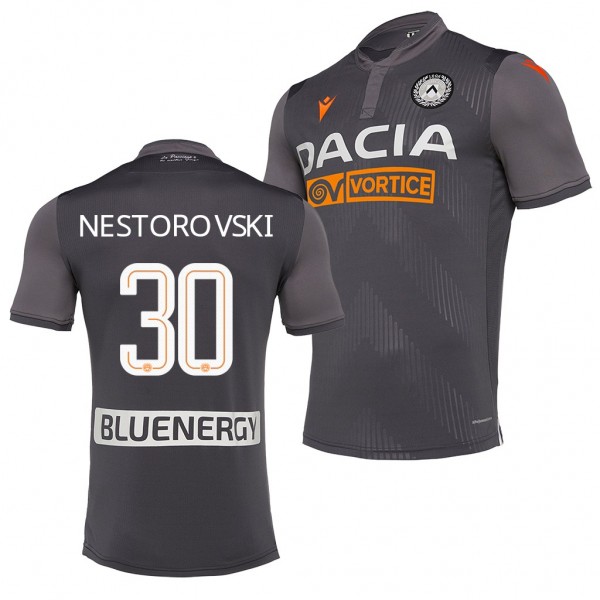 Men's Ilija Nestorovski Udinese Calcio Official Alternate Jersey