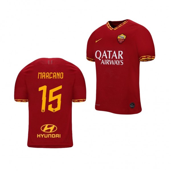 Men's AS Roma Ivan Marcano 19-20 Red Home Jersey