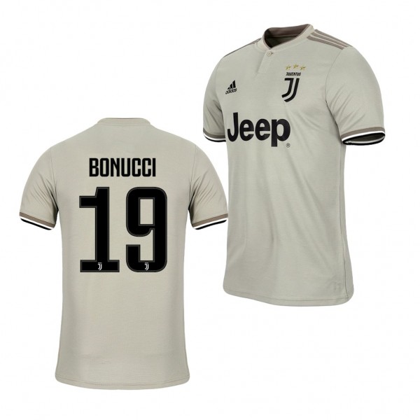 Men's Juventus Leonardo Bonucci Away Tan Jersey