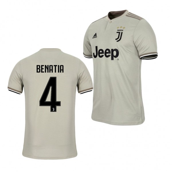 Men's Juventus Medhi Benatia Away Tan Jersey