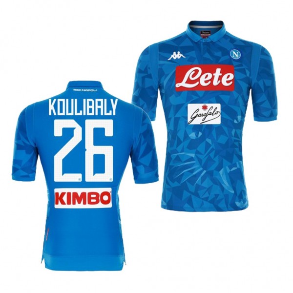 Men's Societa Sportiva Calcio Napoli Home Kalidou Koulibaly Jersey