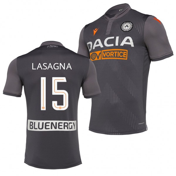 Men's Kevin Lasagna Udinese Calcio Official Alternate Jersey