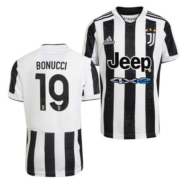 Men's Leonardo Bonucci Juventus Home Jersey Replica White 2021-22