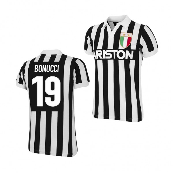 Men's Leonardo Bonucci Juventus Home Jersey Black White