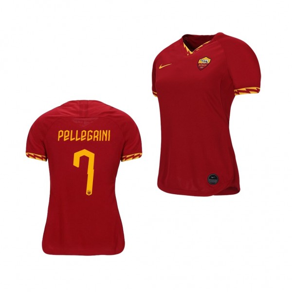 Men's AS Roma Lorenzo Pellegrini 19-20 Red Home Jersey