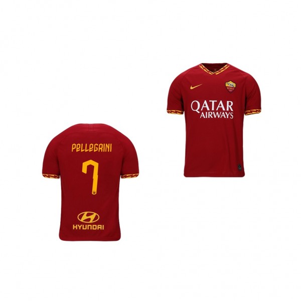 Men's AS Roma Lorenzo Pellegrini 19-20 Red Home Jersey Cheap