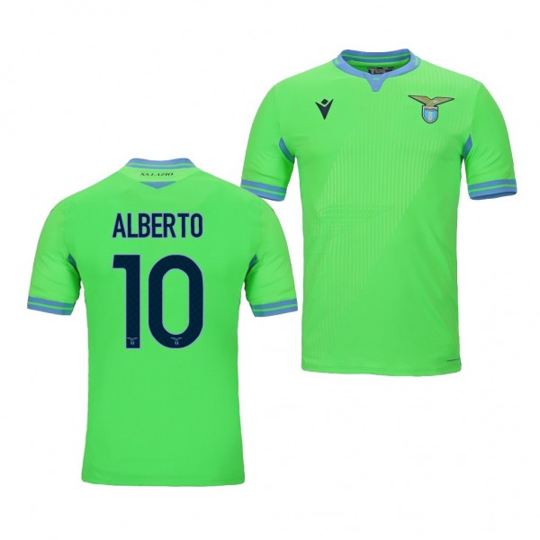 Men's Luis Alberto Lazio Away Jersey Green
