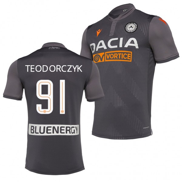 Men's Lukasz Teodorczyk Udinese Calcio Official Alternate Jersey