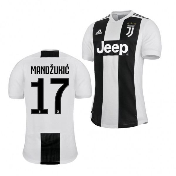 Men's Juventus Home Mario Mandzukic Jersey Replica