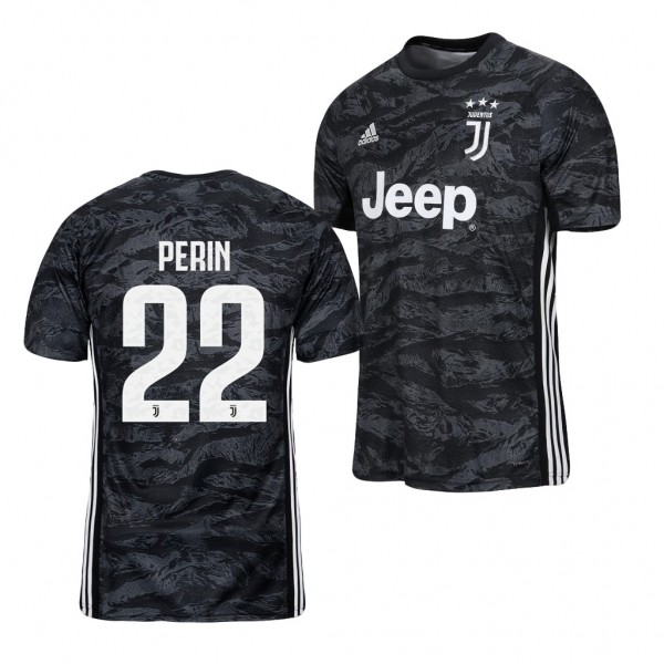 Men's Juventus Mattia Perin 19-20 Goalkeeper Black Jersey