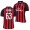 Men's AC Milan Home Patrick Cutrone Jersey Red Black