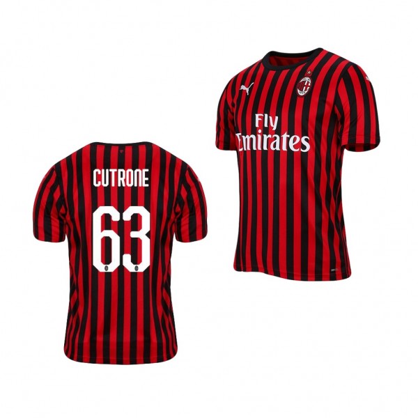 Men's 19-20 AC Milan Patrick Cutrone Home Official Jersey For Sale