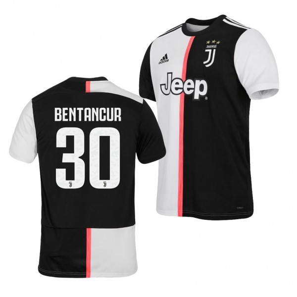 Men's Juventus Rodrigo Bentancur 19-20 Home White Black Jersey