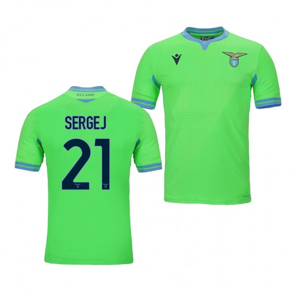 Men's Sergej Milinkovic-Savic Lazio Away Jersey Green