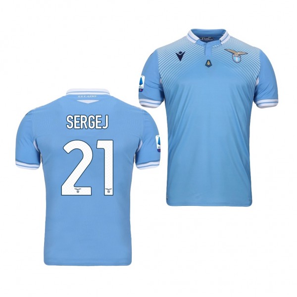 Men's Sergej Milinkovic-Savic Lazio Home Jersey Blue