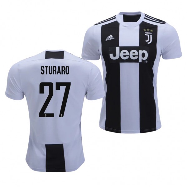 Men's Juventus Authentic Stefano Sturaro Jersey Home