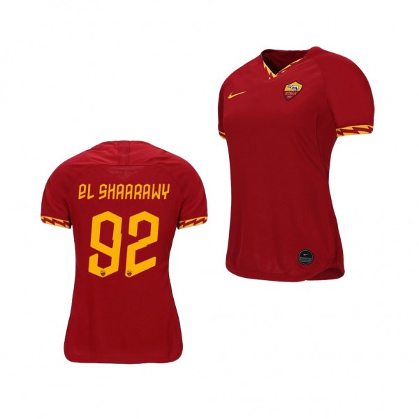 Men's AS Roma Stephan El Shaarawy 19-20 Red Home Jersey Show