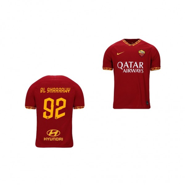 Men's AS Roma Stephan El Shaarawy 19-20 Red Home Jersey