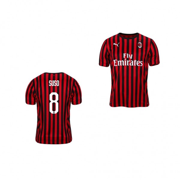 Men's 19-20 AC Milan Suso Home Official Jersey For Cheap
