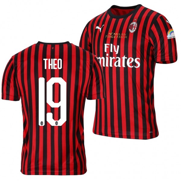 Men's Theo Hernandez Jersey AC Milan Together 2020 Fight COVID-19