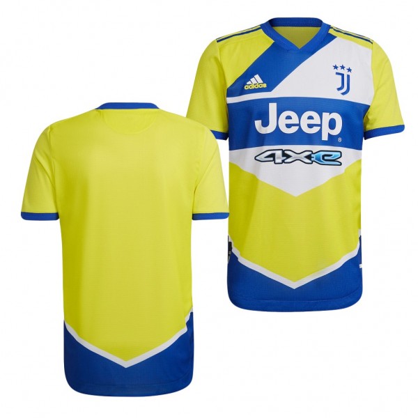 Men's Juventus 2021-22 Third Jersey Yellow Replica
