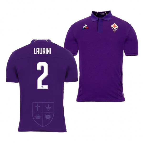 Men's Fiorentina Home Vincent Laurini Jersey Replica