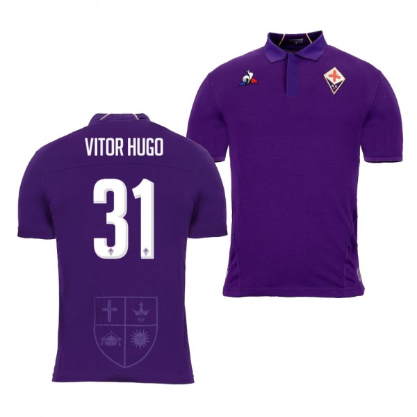 Men's Fiorentina Home Vitor Hugo Jersey Replica