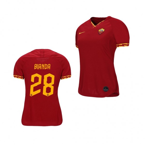Men's AS Roma William Bianda 19-20 Red Home Jersey