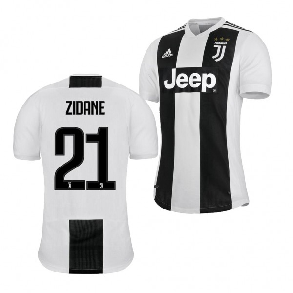 Men's Juventus Home Zinedine Zidane Jersey Retired